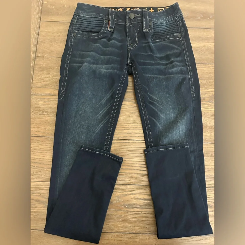 Rock‎ Revival Dark Blue Janeil Skinny Jeans Size 26 Great Condition
